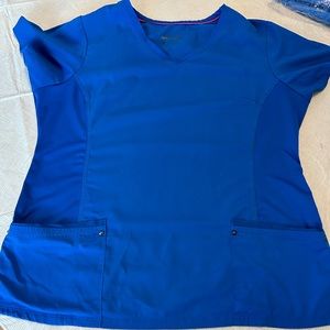 Purple label yoga scrub top size large